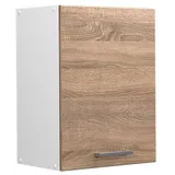 Vicco Hängeschrank R-Line, 45 cm mit Tür, Sonoma/Weiß - Beige
