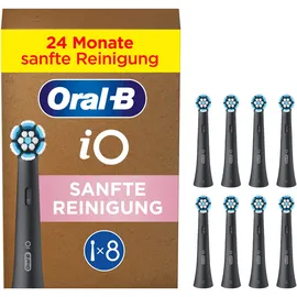 Oral-B iO Sanfte Reinigung Aufsteckbürste schwarz 8 St.