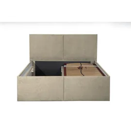 Halmon Schlafkomfort Betten Milano 200 x 200 cm Beige