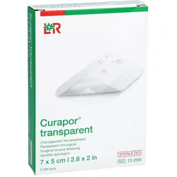 Curapor transparent Wundverband steril 7x5cm