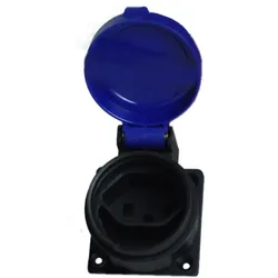 Anbausteckdose 16A 230V IP55 Einbausteckdose Schutzkontakt blau Schweizer System T23 PCE 6987
