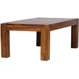 FineBuy Couchtisch PATAN 110 cm Holz Tisch Massiv Wohnzimmertisch Beistelltisch