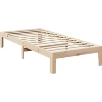 VidaXL Familienbett ohne Matratze 270x200 cm Massivholz Kiefer -