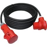 netbote24 CEE Verlängerungskabel mit Winkelstecker Vario (60°drehbar) 16A 5-polig MENNEKES IP44 5G1,5 bis 5G2,5 H07RN-F 5-50m (5G2,5; 15m)