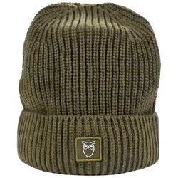 KnowledgeCotton Apparel Beanie - Baumwolle - Olive