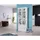 Finori Vitrine Laurito 80 x 45 x 200 cm Weiß