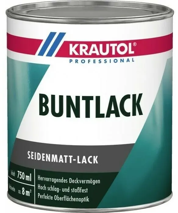 KRAUTOL BUNTLACK | seidenmatt - RAL9010 Reinweiss - 750ml