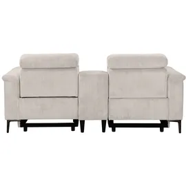OTTO home 2-Sitzer LUND Cord 195 x 97 x 99 cm Beige mit Relaxfunktion