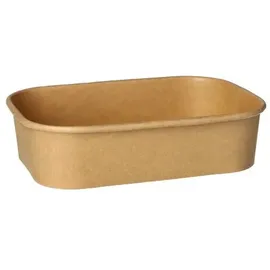 Papstar Verpackungsbecher rechteckig 1.000 ml 7,5 cm x 17,3 cm x 12,3 cm Braun