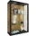 VCM Glasvitrine Udina M 60 x 25 x 80 cm Schwarz