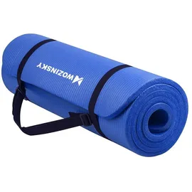 wozinsky Gymnastikmatte 181 X 63 X 0,9 cm Dick Yoga-Gymnastikmatte Blau - Blau