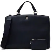 Tommy Hilfiger TH MONOTYPE SATCHEL Umhängetasche Damen, Blau (Space Blue), OS