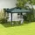 Outsunny Pavillon 2,7 x 2,7 m inkl. 0 Seitenteile Dunkelgrün
