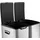 vente-unique Tretabfalleimer 60 l Silber