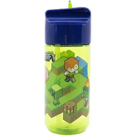 Stor Minecraft Trinkflasche Grün-Blau 0,43 l