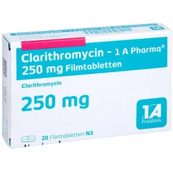 CLARITHROMYCIN-1A Ph.250mg Filmtabletten 20 St