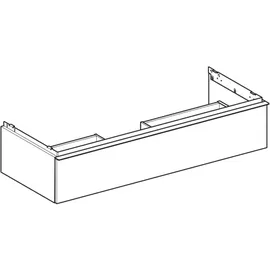 Geberit iCon 118,4x24,7x47,6cm, w/lack. hgl/Gr. vc