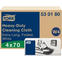 TORK Extra-Starke Mehrzweck Reinigungstücher Weiß W4 4 × 70 Tücher, 530180