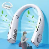 Nackenventilator, Wiederaufladbarer Tragbarer Nackenventilator, Usb-c-betrieben, 4000 Mah, Tragbar,