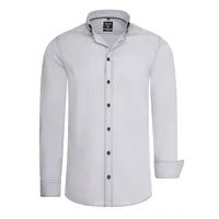 RUSTY NEAL Langarmhemd grau 3XL