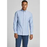 JACK & JONES Blubrook Oxford Langarmhemd Cashmere Blue / Slim Fit S