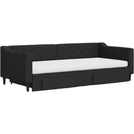 vidaXL Tagesbett 90 x 200 cm Schwarz