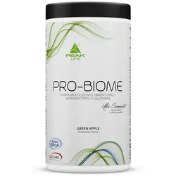 PEAK Pro-Biome - 324g  - Geschmack Green Apple I 30 Portionen I GLYCARE HMOs - Human Milk Oligosaccharides + lebende Kulturen - Bifidobacterium BB536 + B-3 I zur Unterstützung der Darmgesundheit