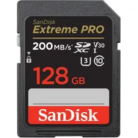 SanDisk Extreme Pro SDHC/SDXC UHS-I U3 R200/W90 200MB/s 128 GB
