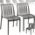 Tectake Gartenstuhl Alcudia 47 x 58 x 80,5 cm grau 2 St.