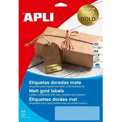 agipa Folien-Etiketten, 63,5 x 29,6 mm, gold