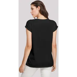 F4NT4STIC Extended Shoulder T-Shirt Bunte Fußball Grafik in schwarz | Gr.: 3XL