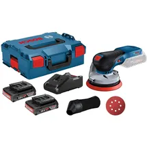 Bosch GEX 18V-125 inkl. 2x 2,0 Ah Akku + Ladegerät