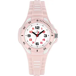 Quarzuhr ALPHA SAPHIR, rosa, Armbanduhren, Kinder, Armbanduhr, Kinderuhr, analog, Beleuchtung, ideal auch als Geschenk