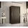 abiks möbel Schwebetürenschrank RIFLO WAVE 100 x 200 x 62 cm Schwarz