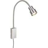 Briloner LED Touch Wandleuchte Tusi nickel-matt 5W, Warmweiß