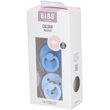 Bibs Fopspeen Sky Blue/Baby Blue Duo 6-18 2 St Schnuller