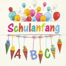 IDENA Servietten Schule 33x33cm