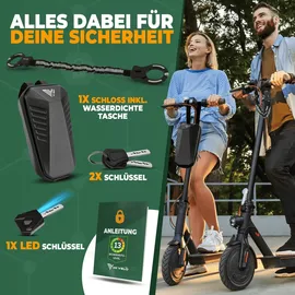 MIVELO Handschellenschloss 90cm Kettenschloss