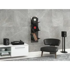 VCM Wandregal Sulda 33 x 26 x 107 cm Schwarz