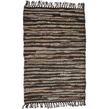 Marrakesch Orient & Mediterran Interior Läufer Lederläufer Fußmatte Dakar handgefertigt aus Leder und Baumwolle 90 cm, Höhe: 1 mm, Handarbeit Ø 60 cm x 60 cm x 90 cm x 1 mm