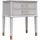 dorel home Westerleigh | Nachttisch mit 1 Schublade in MDF Hellgrau