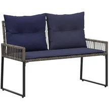 vidaXL Gartenbank 4 pcs  Grau/Marineblau
