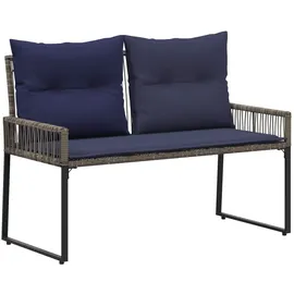 vidaXL Gartenbank 4 pcs  Grau/Marineblau