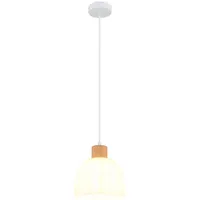 GLOBO Pendelleuchte 1-flg. 120 cm Holz/Metall/Glas