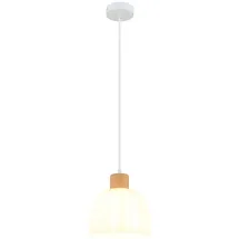 GLOBO Pendelleuchte 1-flg. 120 cm Holz/Metall/Glas