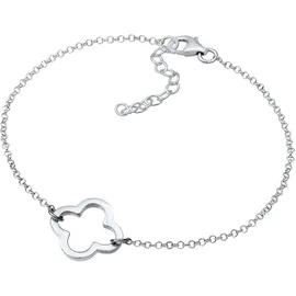 Elli Kleeblatt Armband 925 Sterling Silber silberfarben 19 cm