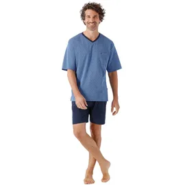 HAJO Pyjama kurz Blau 5XL