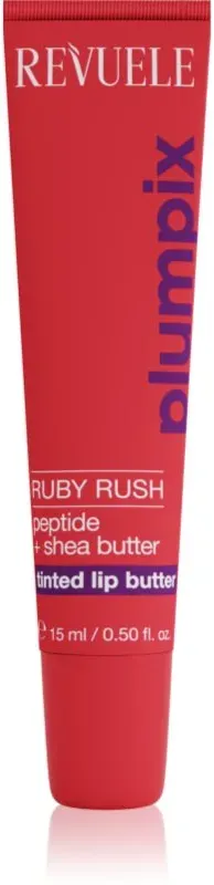 Revuele Plumpix Ruby Rush tönender Lippenbalsam Farbton Sheer Red 15 ml