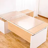 LIHUANE Tischfolie Transparent 38 x 80 cm Glasklar Und Hochglanz Tisch Schutzfolie Transparent Abwischbar Und Individuell Zuschneidbar für Tisch Rechteckig Optimalen Schutz, Abgerundete Ecken