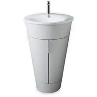 Duravit Starck 1 Waschtischunterschrank stehend, weiß seidenmatt